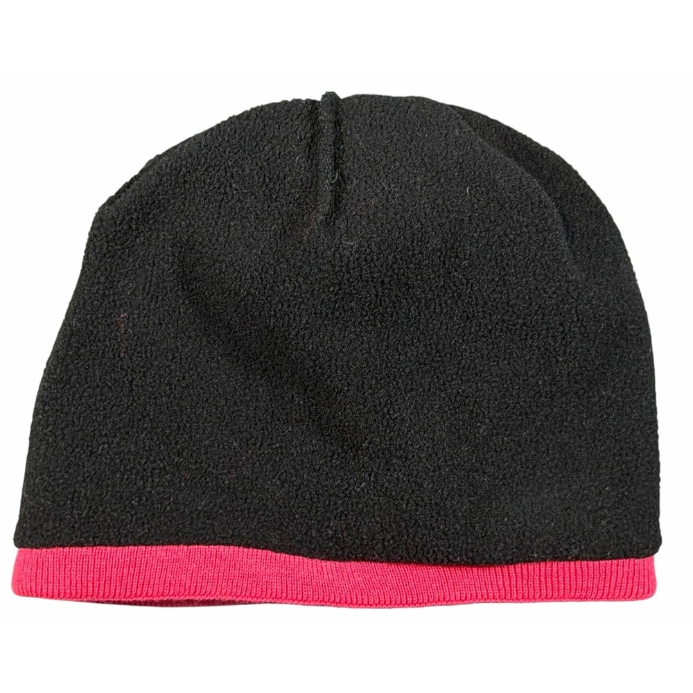 Rossignol Junior Beanie Pom Pom Fleece Lined Hat Girls OS Stars Pink Metallic - Picture 4 of 4